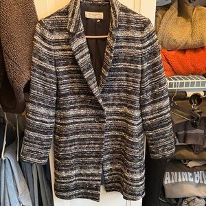 MM LaFleur boucle tweed textured blazer size small